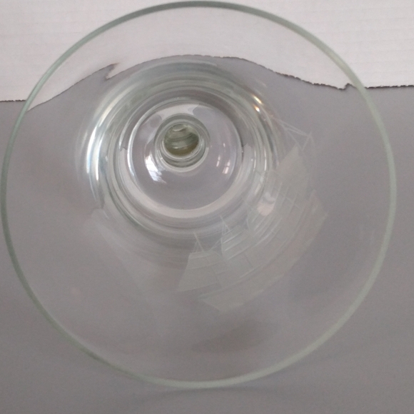 Glass Sailboat Bell 10 Inch Tall - Picture 4 of 7